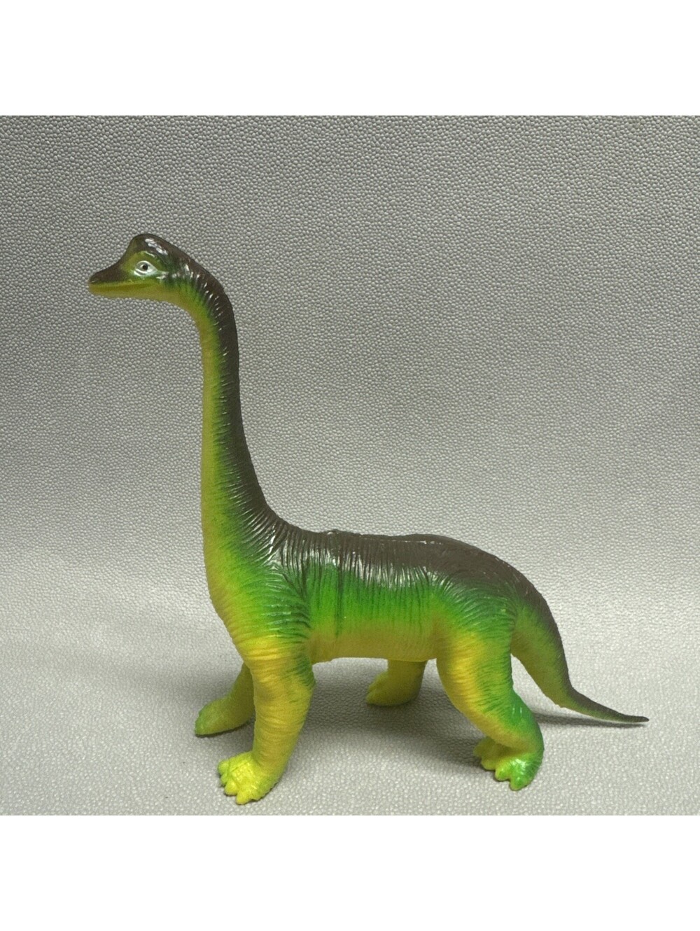 Vintage 1985 Imperial Brontosaurus Dinosaur Figure Toy Green Apatosaurus 7.5”